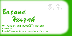 botond huszak business card